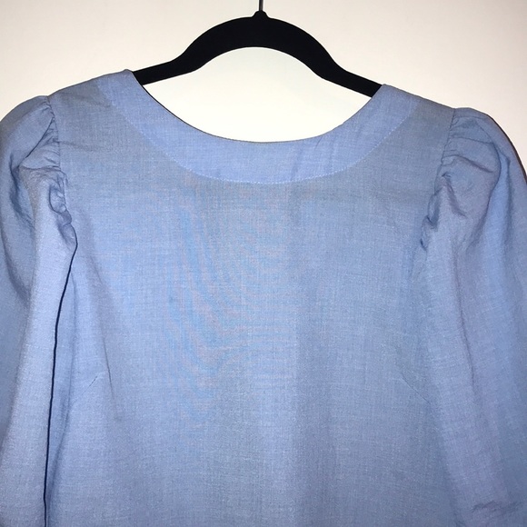 LF favlux Top with Back Bow tie detail puff sleeve - Picture 4 of 9